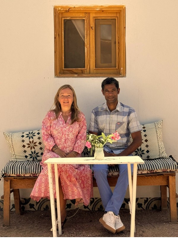 Blue Lotus Dahab Magda and Ahmed welcome Portrait