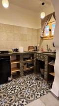 Blue Lotus Water-Lavender Portrait Kitchenette I
